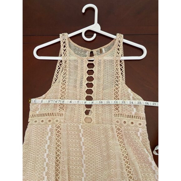 Free People Ivory Sleeveless Mini Dress - Picture 9 of 13
